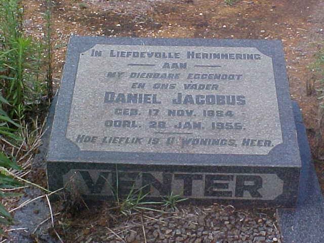 VENTER Daniel Jacobus 1884-1955