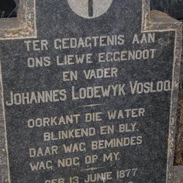 VOSLOO Johannes Lodewyk 1877-1946