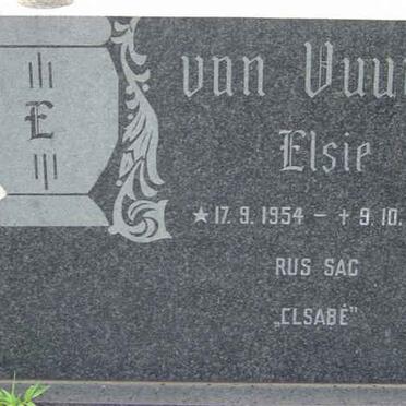 VUUREN Elsie, van 1954-1972