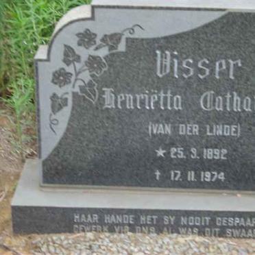 VISSER Henrietta Catharina van der LINDE 1892-1974