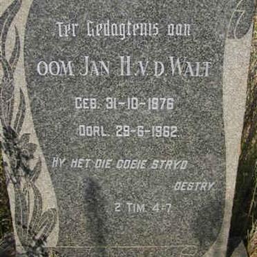 WALT Jan H., van der 1876-1962