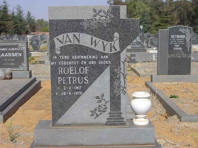 WYK Roelof Petrus, van 1917-1978