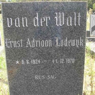 WALT Ernst Adriaan Lodewyk, van der 1924-1970