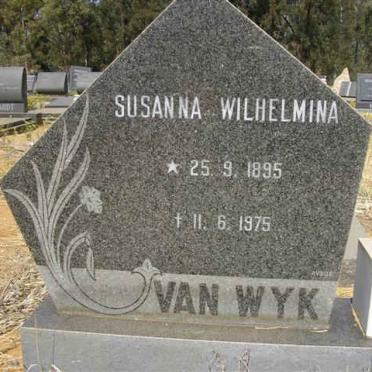 WYK Susanna Wilhelmina, van 1895-1975