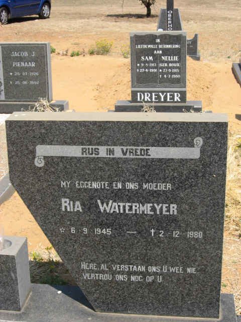 WATERMEYER Ria 1945-1980