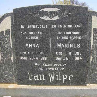 WILPE Marinus, van 1889-1964 &amp; Anna 1899-1969