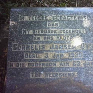 UYS Cornelis Jansen -1930