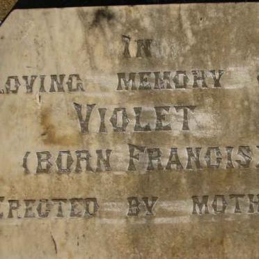 ? Violet nee FRANCIS
