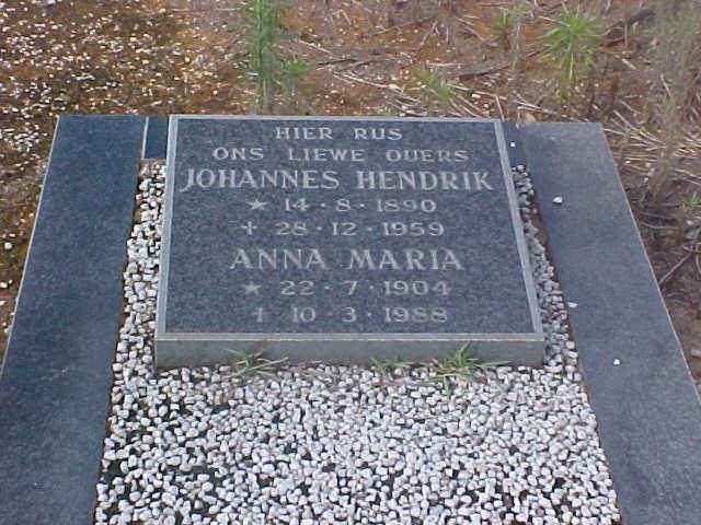 ? Johannes Hendrik 1890-1959 &amp; Anna Maria 1904-1988