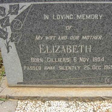 ? Elizabeth nee CILLIERS 1904-1965