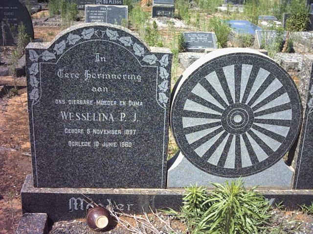 ? Wesselina P.J. 1897-1960