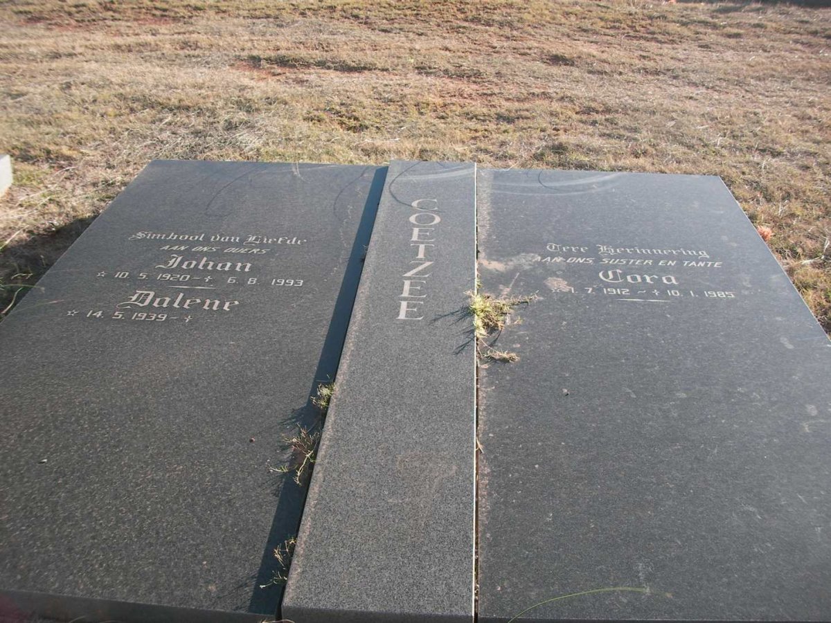 COETZEE Johan 1920-1993 &amp; Dalene 1939- :: COETZEE Cora 1912-1985