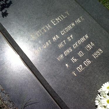 DEYSEL Gert Jacobus 1910-1980 &amp; Edith Emily 1914-1999