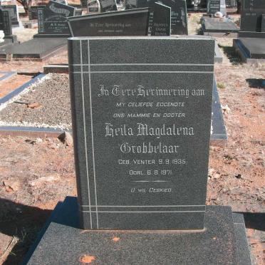 GROBBELAAR Heila Magdalena nee VENTER 1935-1971