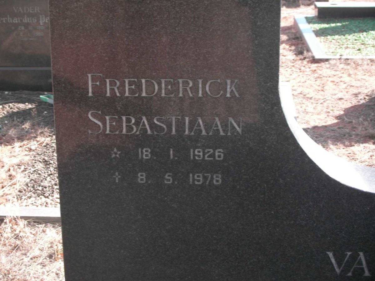 HATTINGH Frederick Sebastiaan 1926-1978 &amp; Johanna Maria Susanna 1928-1997