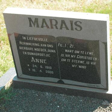 MARAIS Anne 1910-2000