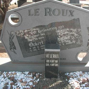 ROUX Ockert, le 1918-198? &amp; Sannie 1921-2000
