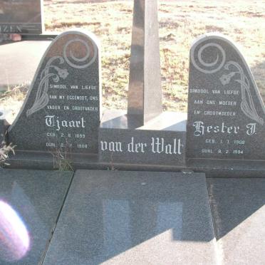WALT Tjaart, van der 1899-1988 &amp; Hester J. 1908-1994
