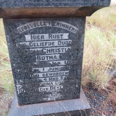 BOTHA Willem Christiaan 1844-1927 &amp; Hendrina Cornelia BEYLEVELD 1852-1931