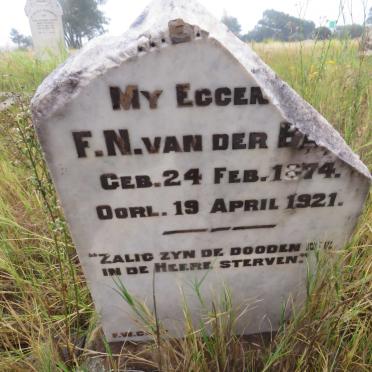 BERG F.N., van der 1874-1921