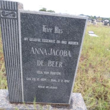 BEER Anna Jacoba, de nee VAN ROOYEN 1894-1947