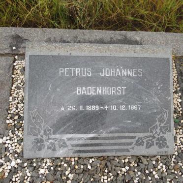 BADENHORST Petrus Johannes 1889-1967