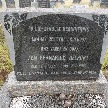 DELPORT Jan Bernardus 1892-1956