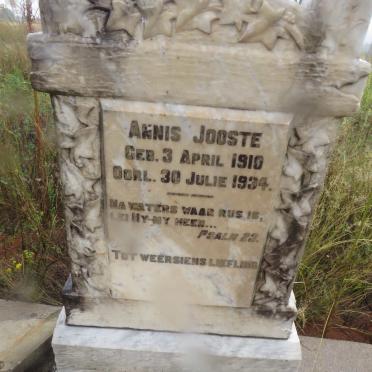 JOOSTE Annis 1910-1934