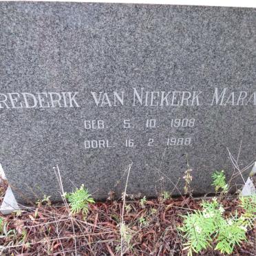 MARAIS Frederik van Niekerk 1908-1988