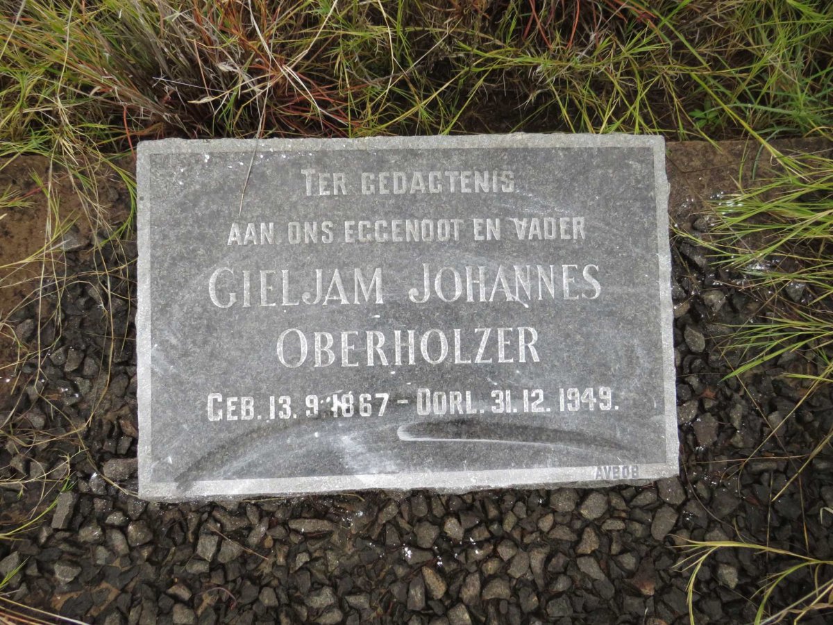 OBERHOLZER Gieljam Johannes 1867-1949