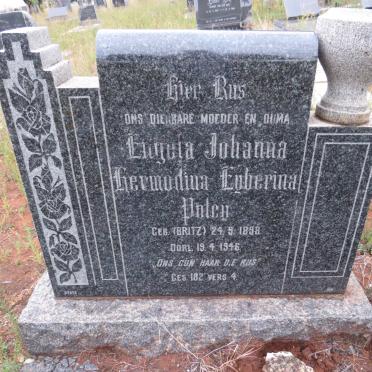 POLEY Engela Johanna Hermodina Eyberina nee BRITZ 1898-1946