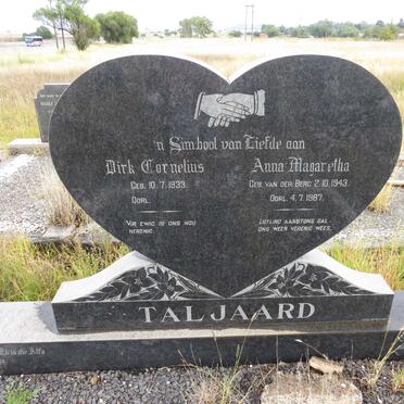 TALJAARD Dirk Cornelius 1933- &amp; Anna Margaretha VAN DER BERG 1943-1967