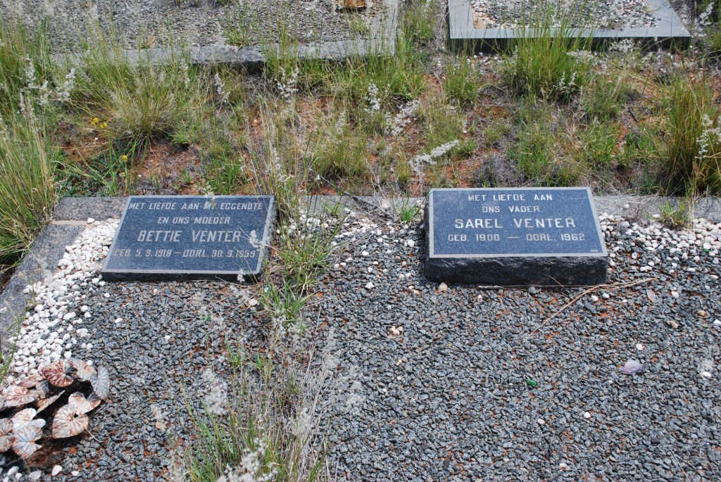 VENTER Sarel 1900-1962 &amp; Bettie 1918-1959