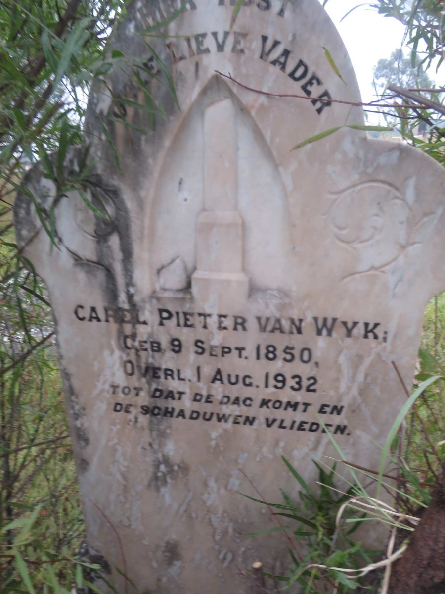 WYK Carel Pieter, van 1850-1932