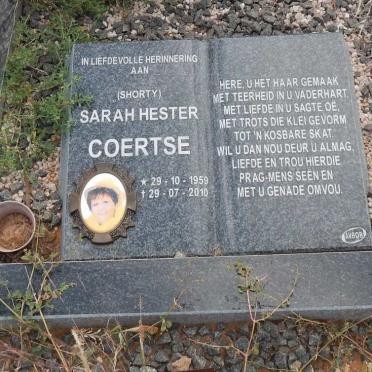 COERTSE Sarah Hester 1959-2010