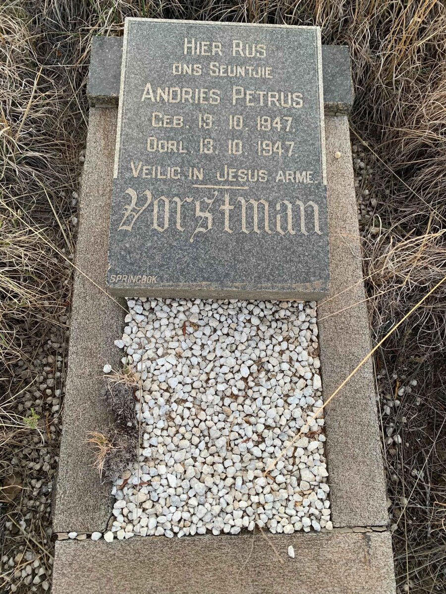 VORSTMAN Andries Petrus 1947-1947