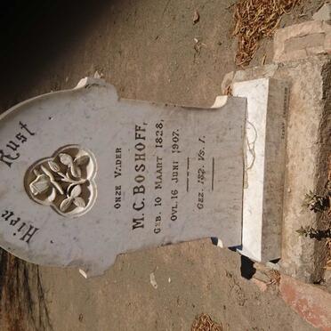 BOSHOFF M.C. 1828-1907
