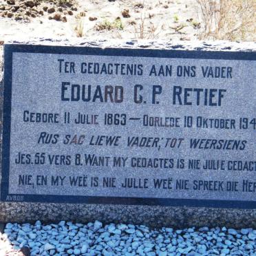 RETIEF Eduard C.P. 1863-1946