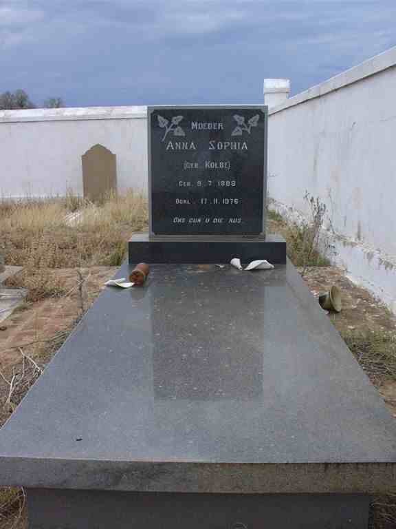 ? Anna Sophia nee KOLBE 1886-1976