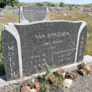 ASWEGEN Johannes, van 1907-1970 &amp; Anna M. 1910-1987