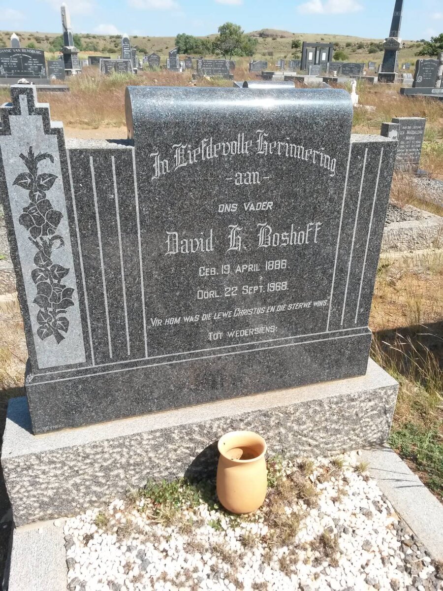 BOSHOFF David H. 1886-1968