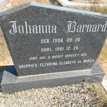BARNARD Johanna 1906-1981