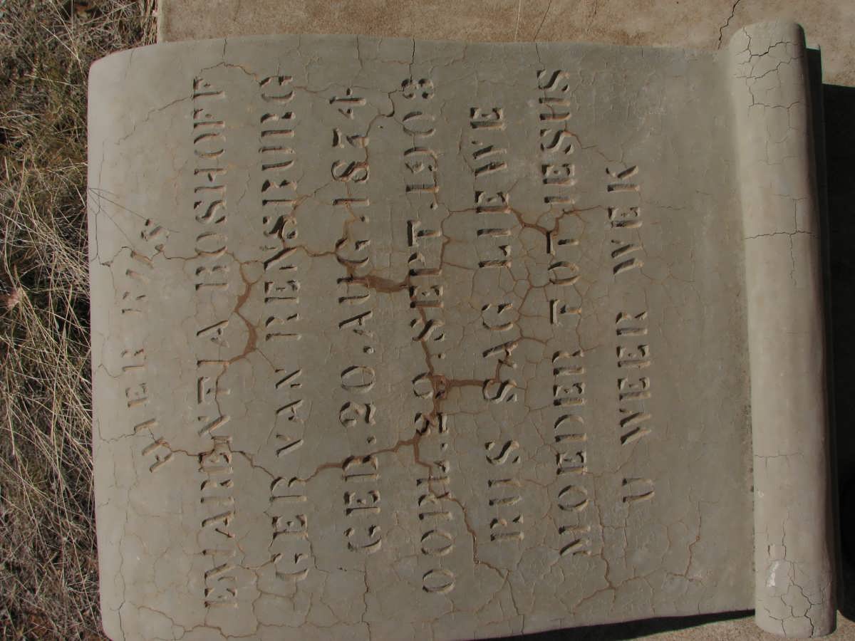 BOSHOFF Emarentia nee VAN RENSBURG 1874-1903