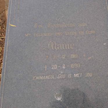 BESTER Manie 1919-1990 &amp; Dora MATTHEE 1924-