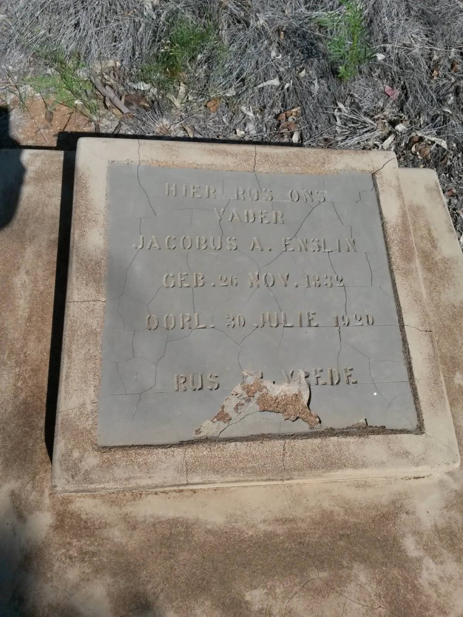 ENSLIN Jacobus A. 1832-1920