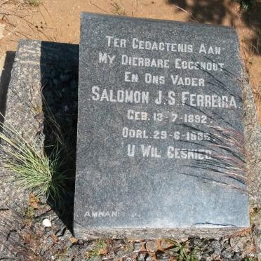 FERREIRA Salomon J.S. 1892-1955