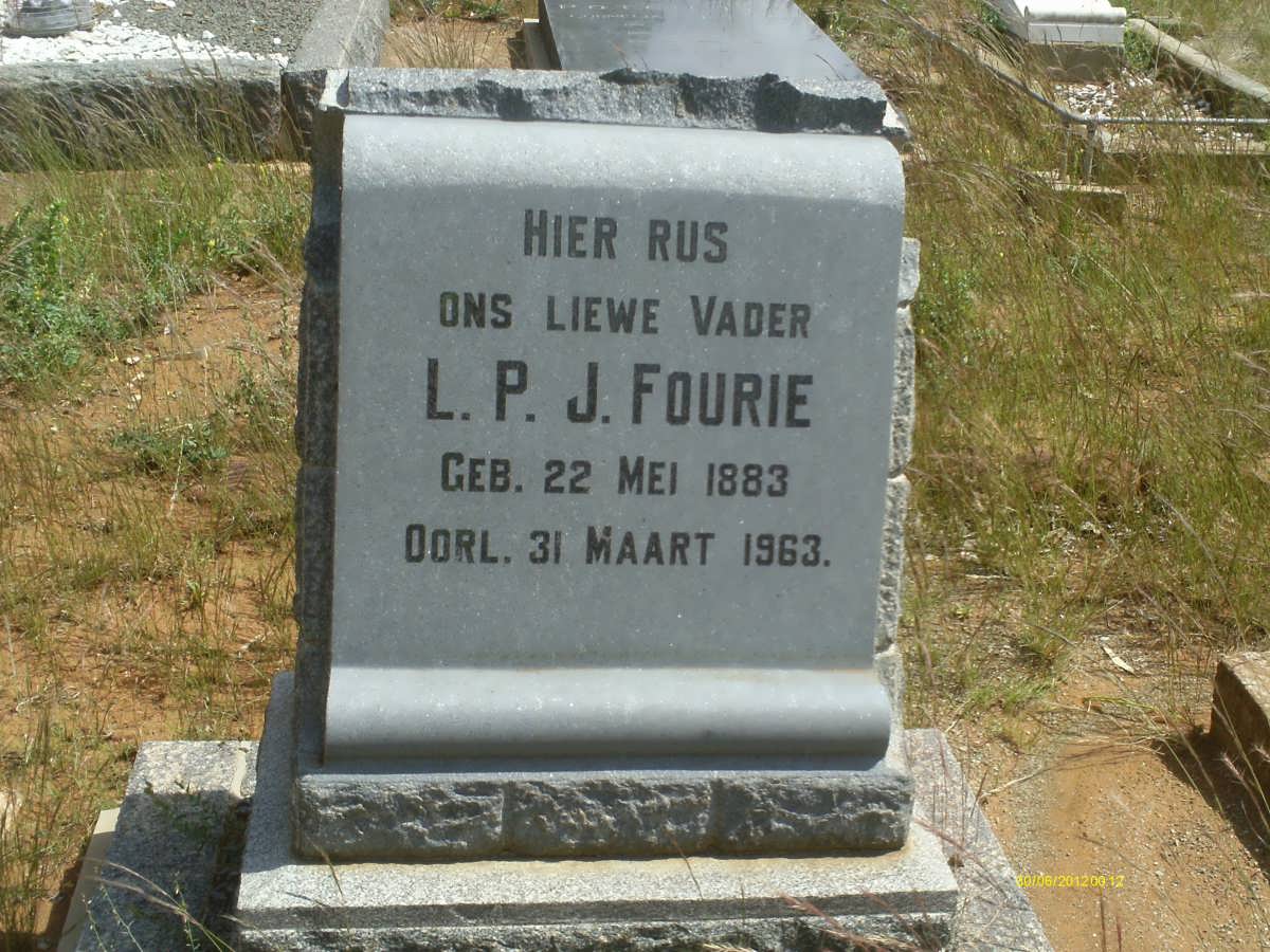 FOURIE L.P.J. 1883-1963