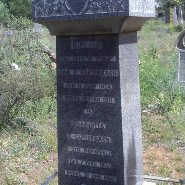 GERTENBACH Jan D. 1834-1911 &amp; Charlotte DORMEHL 1837-1918