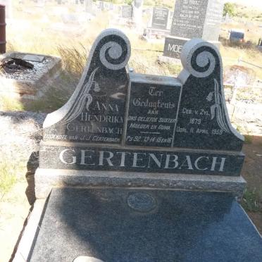 GERTENBACH Anna Hendrika nee V. ZYL 1879-1959