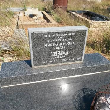 GERTENBACH Hendriena Lucia Sophia nee NORVAL 1913-2007